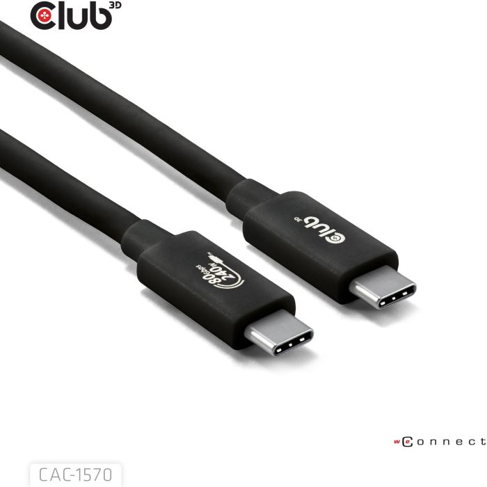 Club3D Kabel USB-C 80Gbps zertifi. PD240W/8K240Hz 1.2m St/St 5