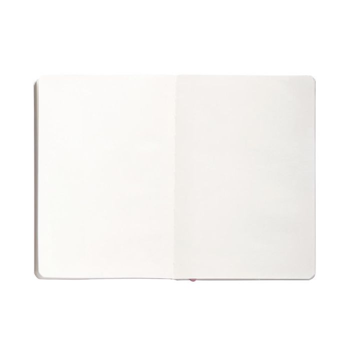 Cuaderno Con Gomilla Antartik Notes Tapa Blanda A5 Hojas Lisas Rosa Pastel 80 Hojas 80 gr Fsc 7