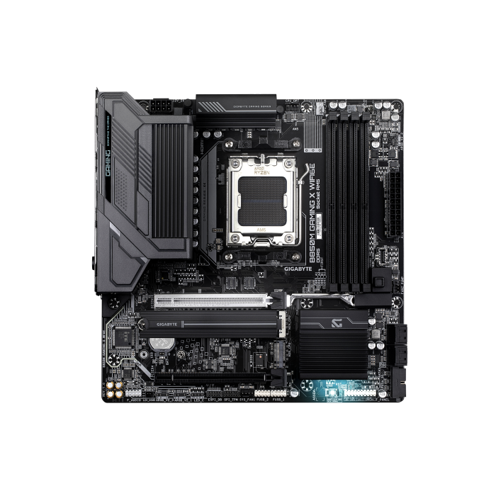 GIGABYTE B850M GAMING X WIFI6E Placa Base - Procesadores AMD Ryzen Serie 9000, VRM Digital 10+2+2 fases, hasta 8200MHz DDR5 (OC), 1xPCIe 5.0 + 1xPCIe 4.0 M.2, LAN 2.5, WiFi 6E, USB 3.2 Gen 2. 1