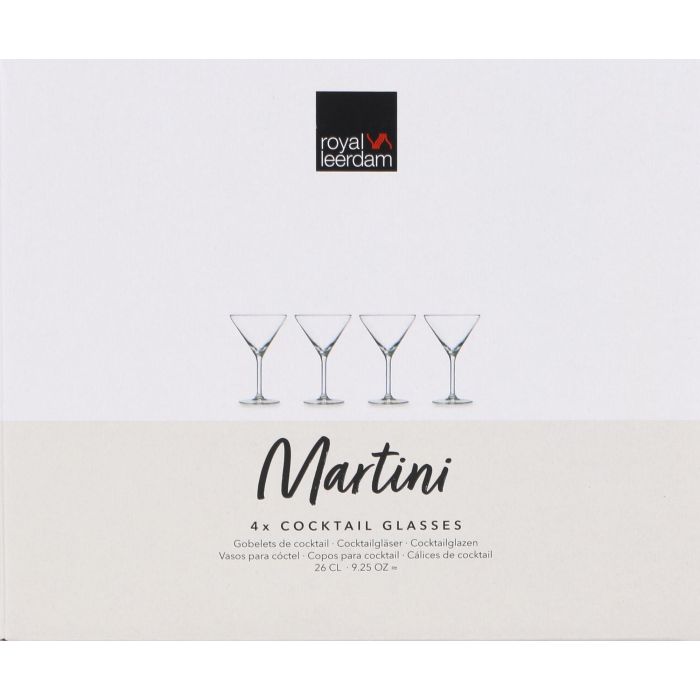 Set 4 Copas Martini 26 cl Cocktails Royal Leerdam (4 Cajas) 2 Set 4 Copas Martini 26 cl Cocktails Royal Leerdam (4 Cajas) 2