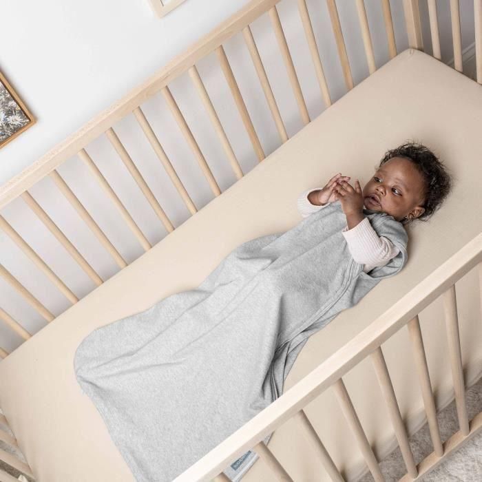 Saco de dormir INGENUITY, color verde salvia, de espuma de algodón, TOG 1. Ajustable de 3 a 18 meses, con certificación Oeko-Tex. 2 Saco de dormir INGENUITY, color verde salvia, de espuma de algodón, TOG 1. Ajustable de 3 a 18 meses, con certificación Oeko-Tex. 2