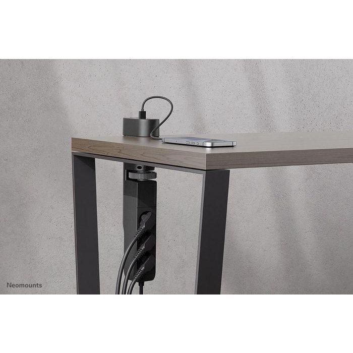 Neomounts DS22-840BL6 Desk socket with clamp and USB-C and USB-A ports - rapidcharging, 1.4 m, Indoor, Type F, Plastic, Black, Power Delivery 14 Neomounts DS22-840BL6 Desk socket with clamp and USB-C and USB-A ports - rapidcharging, 1.4 m, Indoor, Type F, Plastic, Black, Power Delivery 14