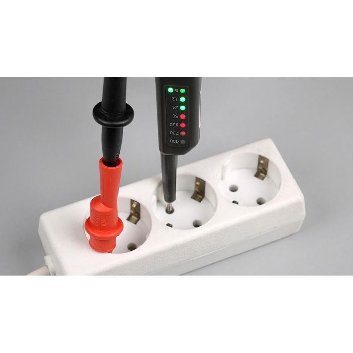 Pancontrol Volttester 400 Comprobador de Tensión de 2 Polos 6-400V AC/DC con 8 LEDs 3