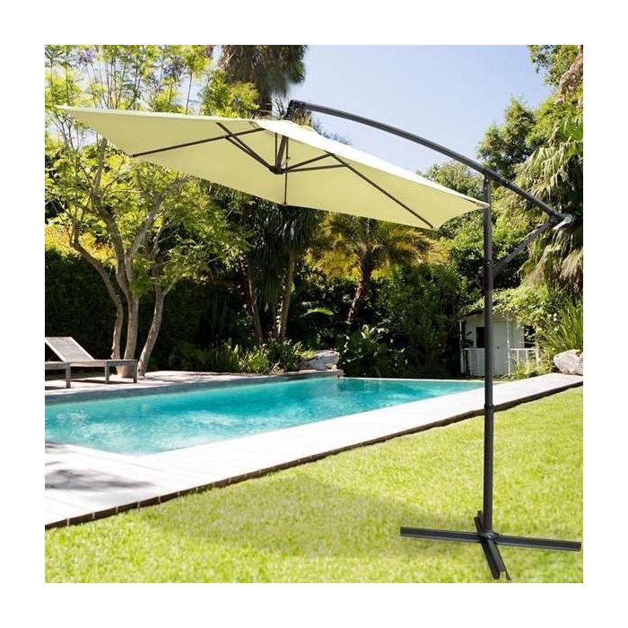 Parasol Aktive Crema 300 cm 4,2 cm Aluminio 1 Parasol Aktive Crema 300 cm 4,2 cm Aluminio 1