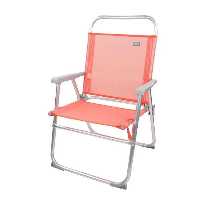 Silla pleg alu fija 48x50x88 cm c/asa-textileno-flamingo 7 Silla pleg alu fija 48x50x88 cm c/asa-textileno-flamingo 7