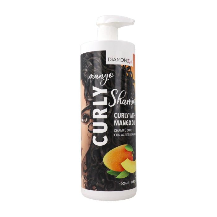 Diamond Girl Champú Curly Mango Oil para Cabello Rizado 1000 ml