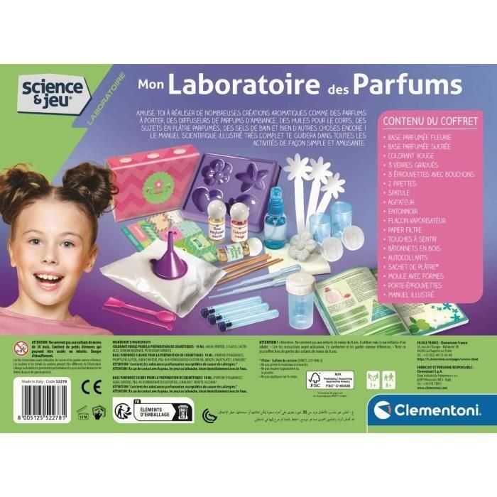 Clementoni Science & Jeu - Mi Laboratorio de Perfumes, Kit Científico para Crear Fragancias Originales, Juego Educativo para Niños 5