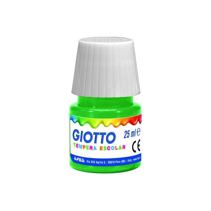 Tempera Giotto 25 Ml Verde Esmeralda 6 unidades