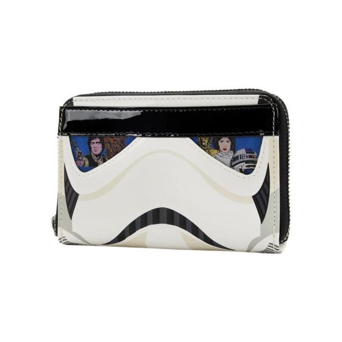 Loungefly Star Wars Cartera Lenticular Stormtrooper Billetera 15x10cm Piel Vegana Cremallera Bronce Ranuras Tarjetas DNI Forro 1