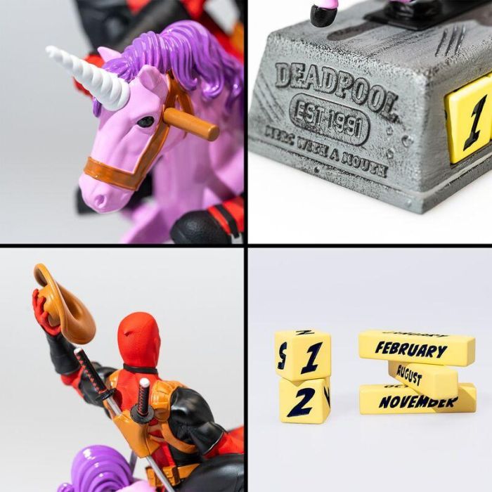 Calendario Perpetuo 3D Deadpool Marvel 2