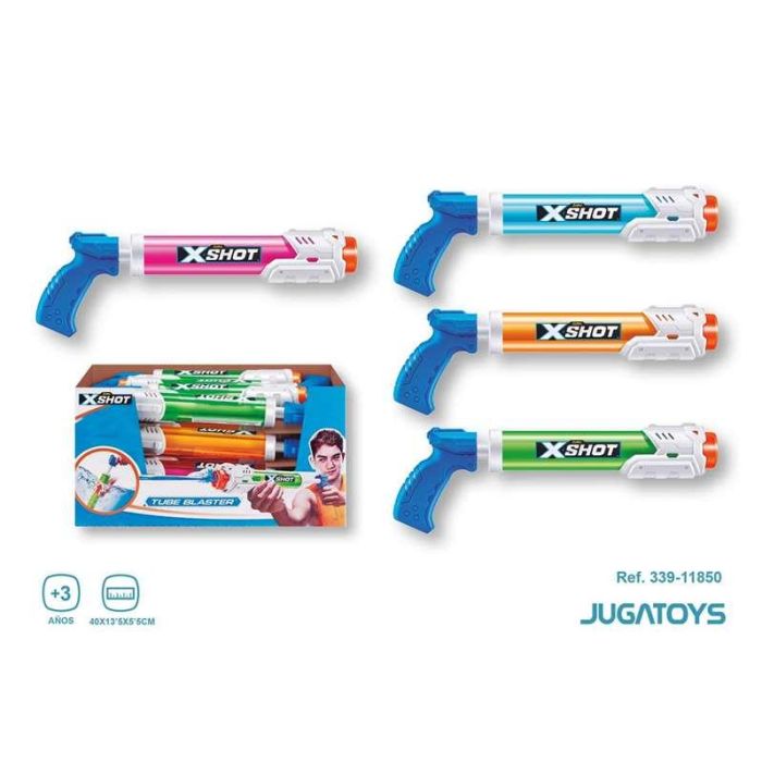 Pistola de agua x-shot warfare tubo soaker open pequeña 40x13'5x5'5cm 2 Pistola de agua x-shot warfare tubo soaker open pequeña 40x13'5x5'5cm 2