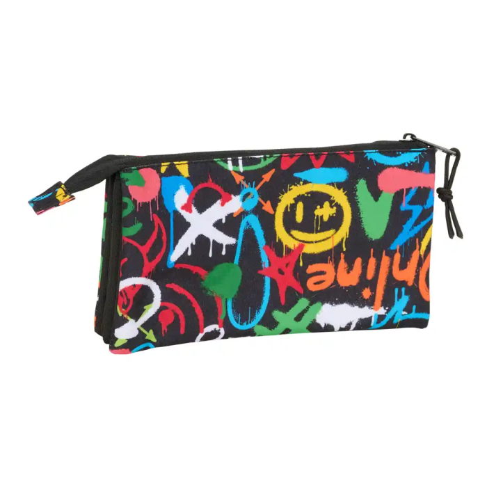 Safta Estuche Portatodo Triple Graffiti 120x220x30 mm 1