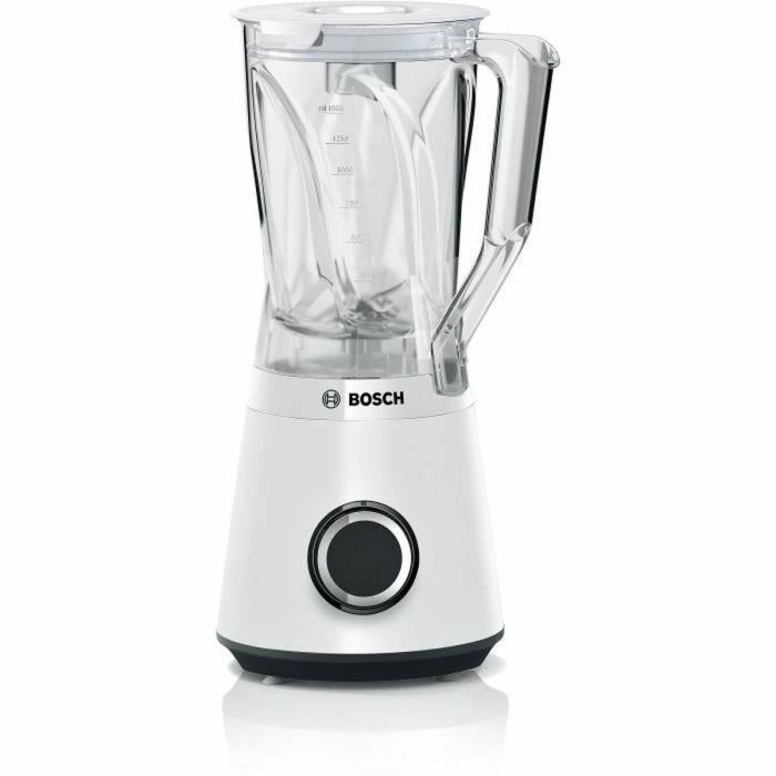 Licuadora VitaPower - BOSCH - MMB6141W - 1200 W - 30000 rpm - 2 velocidades + turbo - Bol de 2 L - 4 cuchillas desmontables - Blanca Licuadora VitaPower - BOSCH - MMB6141W - 1200 W - 30000 rpm - 2 velocidades + turbo - Bol de 2 L - 4 cuchillas desmontables - Blanca