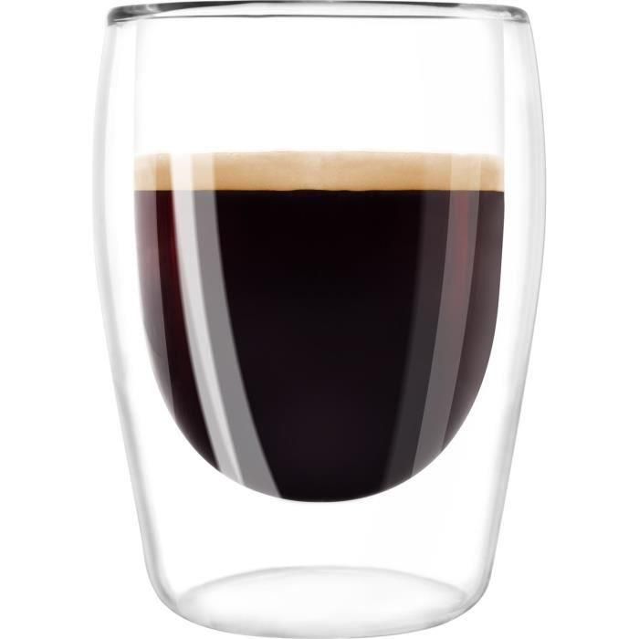 MELITTA Set de 2 vasos para café Expresso 80 ml transparente MELITTA Set de 2 vasos para café Expresso 80 ml transparente