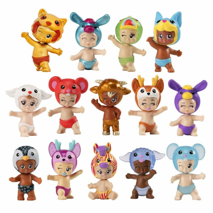 Bandai BAN3701405827793 Minifiguras de bebé coleccionables Pack de 5 Modelo aleatorio Figuras Chibi 6