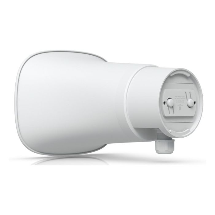 Ubiquiti (UI) UP-AI-Horn-Speaker-W Altavoz IP66 para Exterior de 1 vía, Alimentación PoE, 120 dB, Montaje en Pared, Blanco