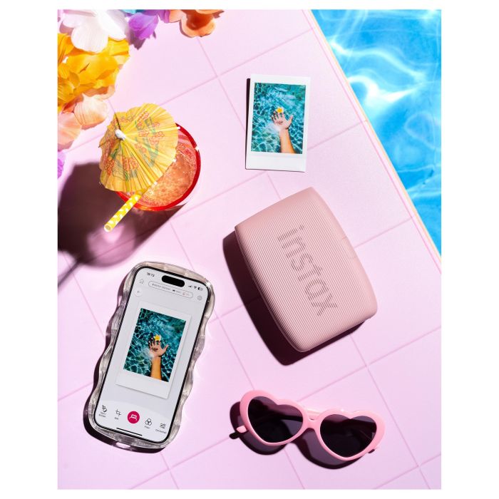 Fujifilm Instax Mini Link 3 - Impresora de fotos instantáneas compacta, conexión inalámbrica, efectos AR, modo collage, USB-C, impresión desde vídeo, ideal para selfies