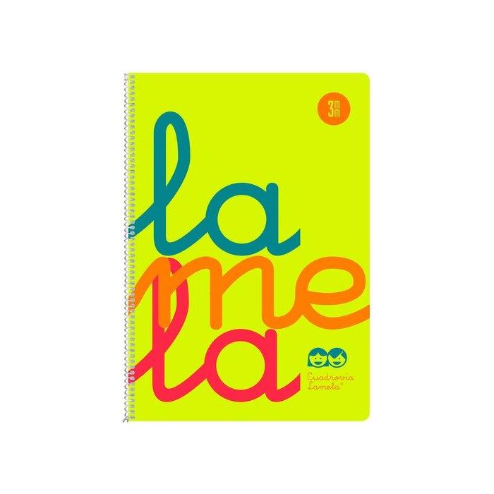 Lamela Bloc Tapa Polipropileno Fº 80H Cuadrovia 3 Mm Amarillo (Set de 5)