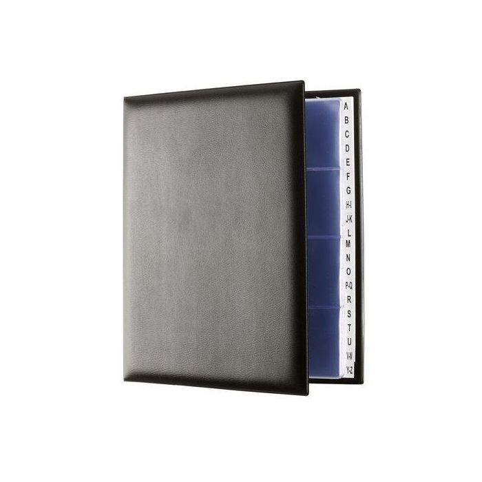 Tarjetero 4 Anillas Iberplas A4 25Mm Mx. 20 Fundas Y Sep.A-Z Negro