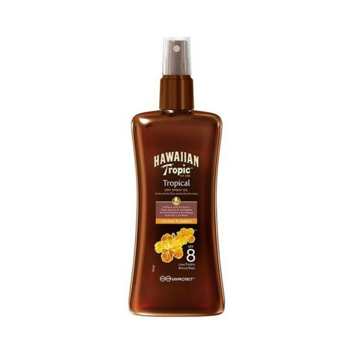 Hawaiian Tropic Coconut & Papaya Dry Oil Spf8 Spray