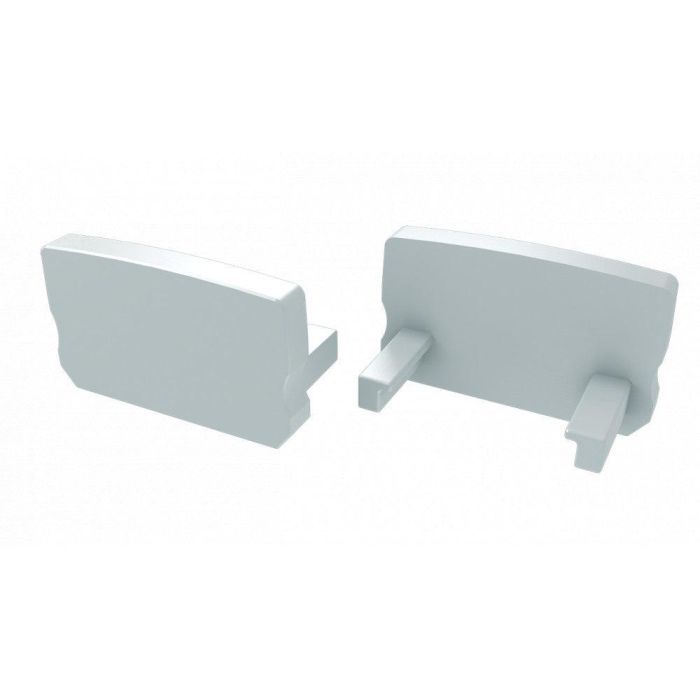Tapón Final Perfíl Tipo D Alto Plástico Blanco