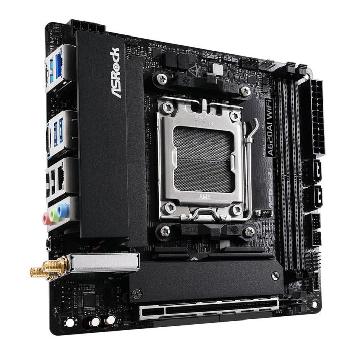 ASRock Placa Base A620AI WiFi AM5 mITX DDR5 con WiFi 6E para PC 2