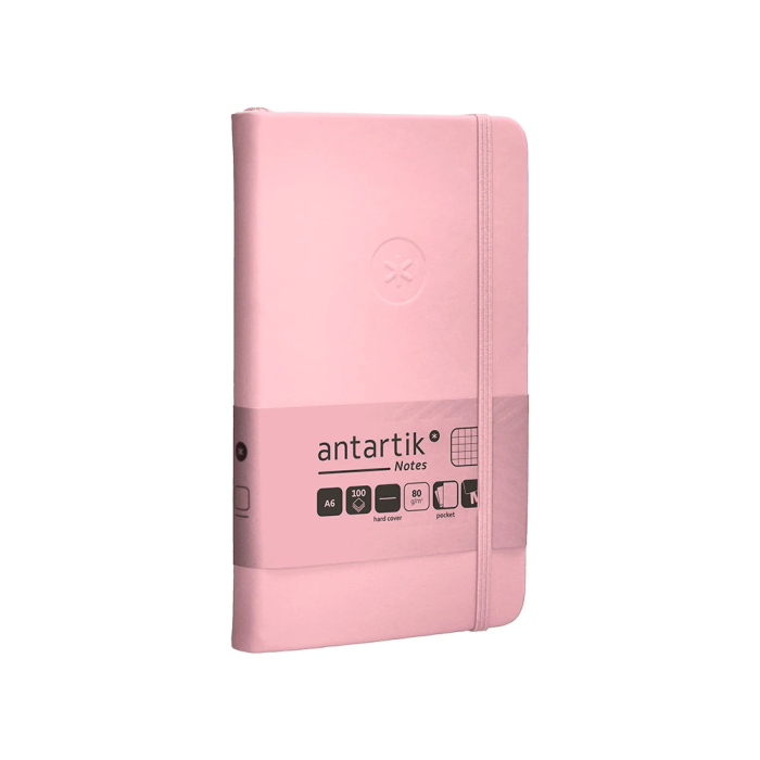 Antartik Cuaderno Tapa Dura A6 Hojas Cuadricula Rosa Pastel 100 Hojas 80 Gr Fsc 4