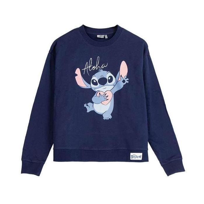Sudadera sin Capucha Niño Stitch Azul oscuro 0 Sudadera sin Capucha Niño Stitch Azul oscuro 0