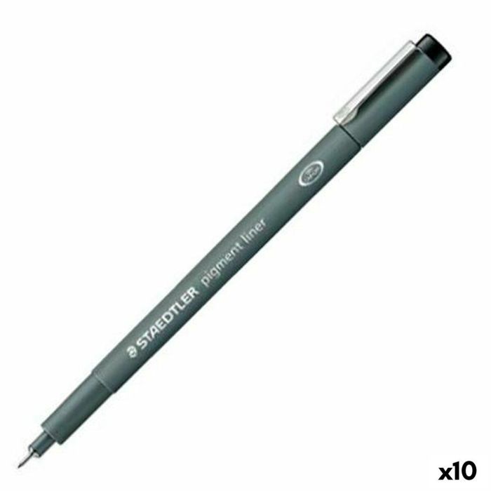 Rotuladores Staedtler Pigment Line Negro (10 Unidades) 0 Rotuladores Staedtler Pigment Line Negro (10 Unidades) 0