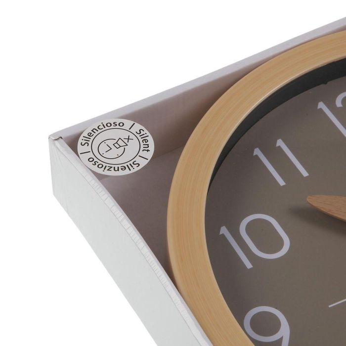 Reloj de Pared Versa Gris Plástico Minimalista 4,1 x 30 x 30 cm 1 Reloj de Pared Versa Gris Plástico Minimalista 4,1 x 30 x 30 cm 1