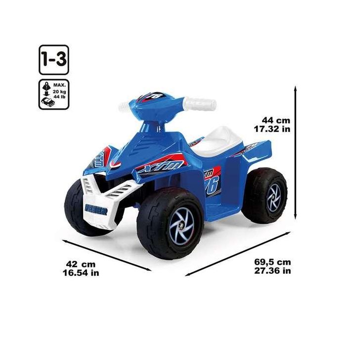 Quad racy azul 6v 67x41x45 cm 3 Quad racy azul 6v 67x41x45 cm 3