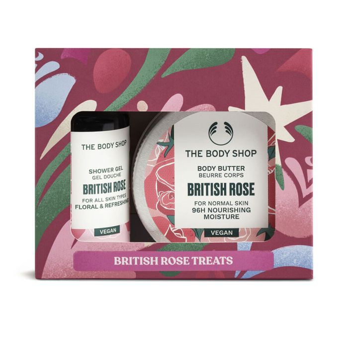 Gel de Ducha The Body Shop BRITISH ROSE 2 Piezas