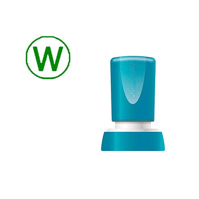 X'stamper Sello Quix Personalizable Redondo Ø20mm Color Verde Q-34 1 X'stamper Sello Quix Personalizable Redondo Ø20mm Color Verde Q-34 1