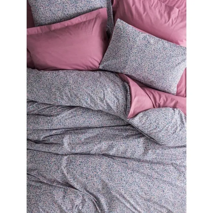 Juego de Cama 220x240 cm + 2 Fundas Almohada 60x60 cm - 100% Algodón - Rosa - ASI8683742885900 3
