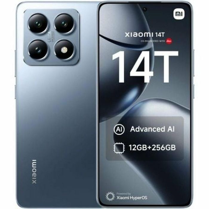 Xiaomi 14T 12-256 BL Smartphone 5G con Cámara Leica, 12GB RAM, 256GB, Pantalla AMOLED 6.67" 144Hz 1.5K, MediaTek Dimensity 8300-Ultra, IP68, Azul 1