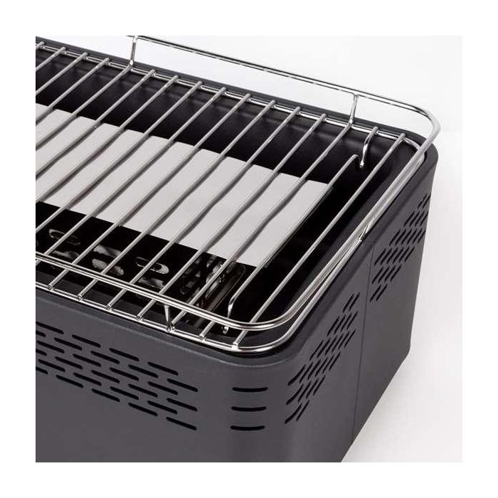 Barbacoa de Carbón sin Humo Portátil Aktive Acero Inoxidable Hierro 45 x 19 x 28 cm 4