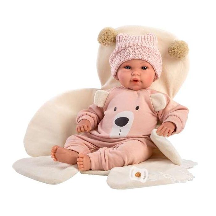 Muñeca recien nacida llorona baby osita rosa 36 cm osito.incluye el chupete.cuerpo vinilo Muñeca recien nacida llorona baby osita rosa 36 cm osito.incluye el chupete.cuerpo vinilo