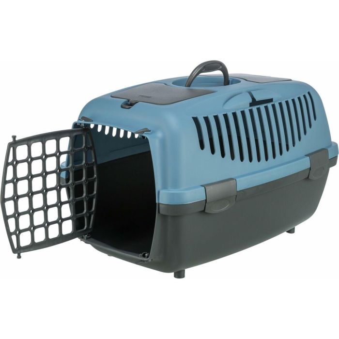 Caja de transporte - TRIXIE - Capri 2 - Reciclada - XS / S: 37 x 34 x 55 cm - Gris oscuro / Azul 5 Caja de transporte - TRIXIE - Capri 2 - Reciclada - XS / S: 37 x 34 x 55 cm - Gris oscuro / Azul 5