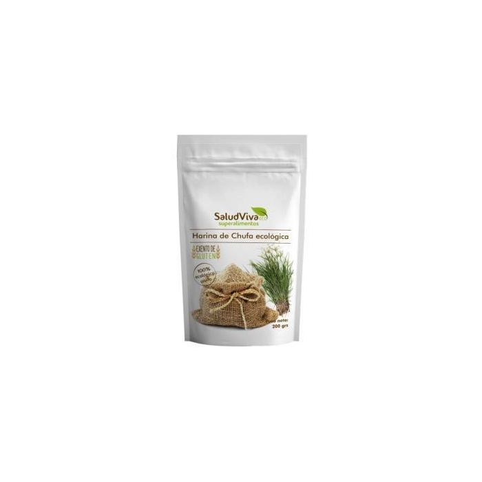 SALUD VIVA Harina de Chufa 500g BIO Sin Gluten. Fuente de Magnesio, Fósforo, Calcio, Hierro y Potasio
