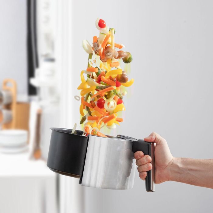 Freidora de Aire InnovaGoods Fryinn 3500 Negro 1400 W 3,5 L Acero Inoxidable 6 Freidora de Aire InnovaGoods Fryinn 3500 Negro 1400 W 3,5 L Acero Inoxidable 6