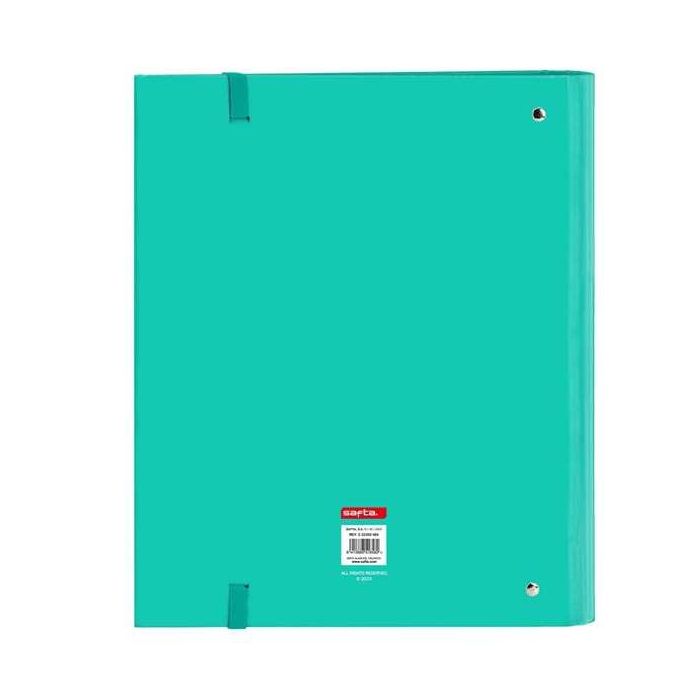 Safta Carpeta Escolar de 4 Anillas con Recambio de 35 mm, Color Turquesa, Material Cartón, Medidas 27x32x3,5 cm, Ideal para Niños y Estudiantes 2 Safta Carpeta Escolar de 4 Anillas con Recambio de 35 mm, Color Turquesa, Material Cartón, Medidas 27x32x3,5 cm, Ideal para Niños y Estudiantes 2