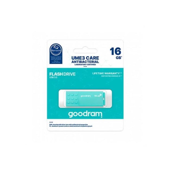 Goodram UME3-0160CRR11 USB 3.0 16GB Memorias USB Lectura 60MB/s Escritura 20MB/s Color Azul