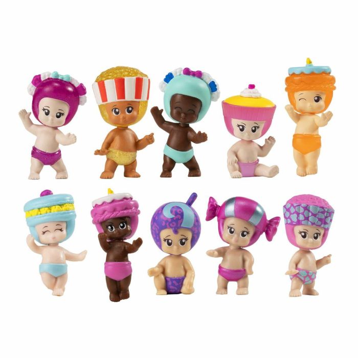 Bandai BAN3701405827793 Minifiguras de bebé coleccionables Pack de 5 Modelo aleatorio Figuras Chibi 7