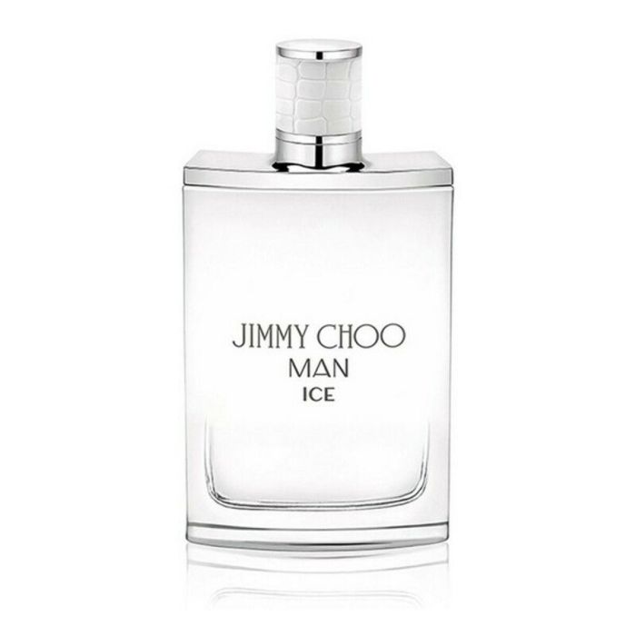 Jimmy Choo Man Ice Eau de Toilette 100 ml - Perfume Amaderado Aromático para Hombre con Notas Cítricas y Frescas, Ideal Verano