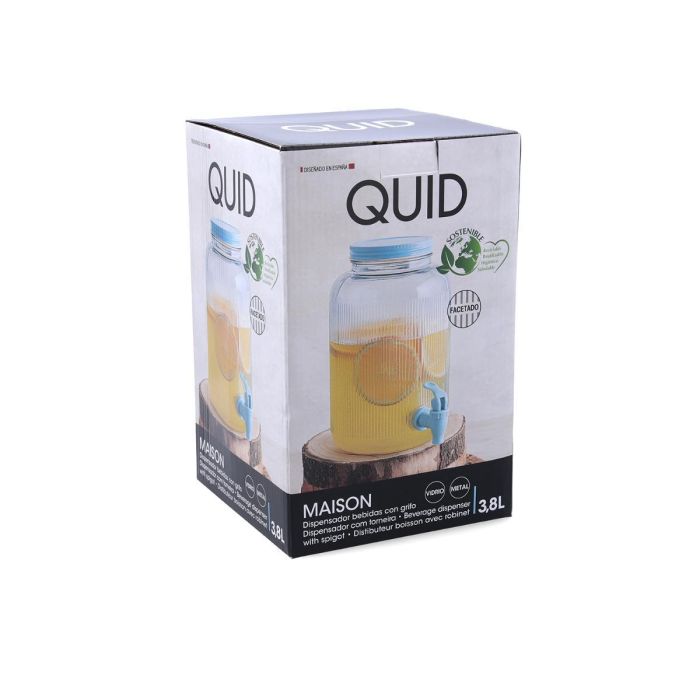 Dispensador de Bebidas Vidrio Maison Quid 4 L 5 Dispensador de Bebidas Vidrio Maison Quid 4 L 5