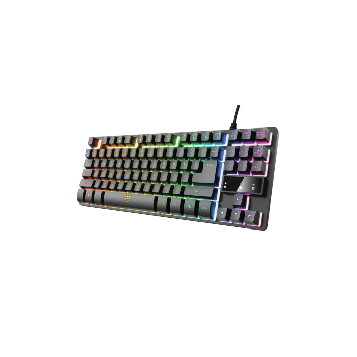 Trust GXT 833 Thado Teclado Gaming USB Tenkeyless (TKL) con Retroiluminación LED, Anti-Ghosting, Negro y Plata 0 Trust GXT 833 Thado Teclado Gaming USB Tenkeyless (TKL) con Retroiluminación LED, Anti-Ghosting, Negro y Plata 0