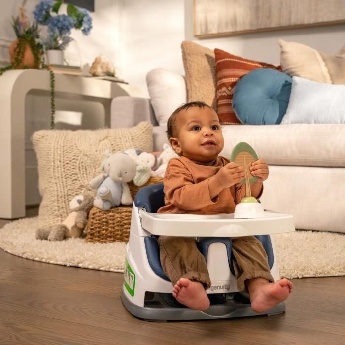 INGENUITY Silla elevadora 2 en 1 con bandeja portaobjetos integrada, cielo nocturno, a partir de 6 meses 4 INGENUITY Silla elevadora 2 en 1 con bandeja portaobjetos integrada, cielo nocturno, a partir de 6 meses 4
