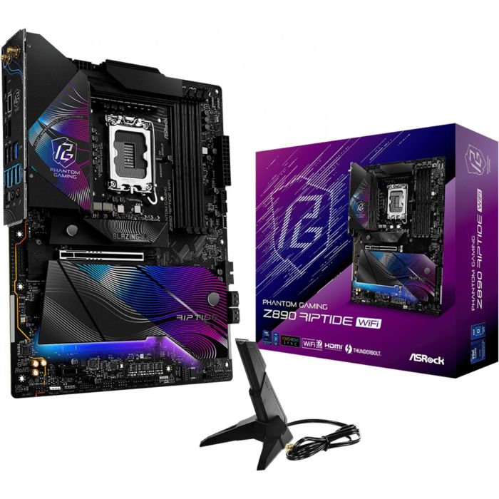 ASRock Placa Base Z890 Riptide Wifi 90-MXBPB0-A0UAYZ Intel LGA 1851 DDR5 ATX