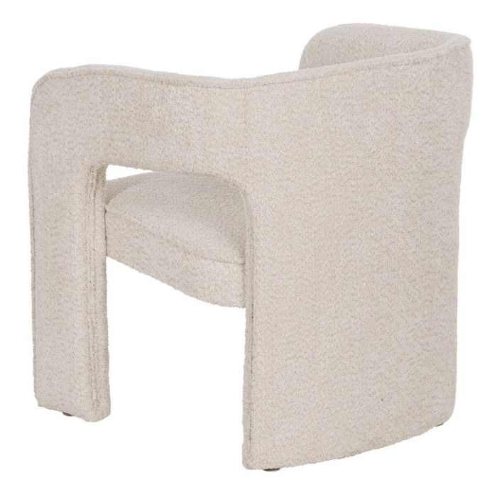 Silla de Comedor Beige Poliéster 69 x 66 x 73 cm 6