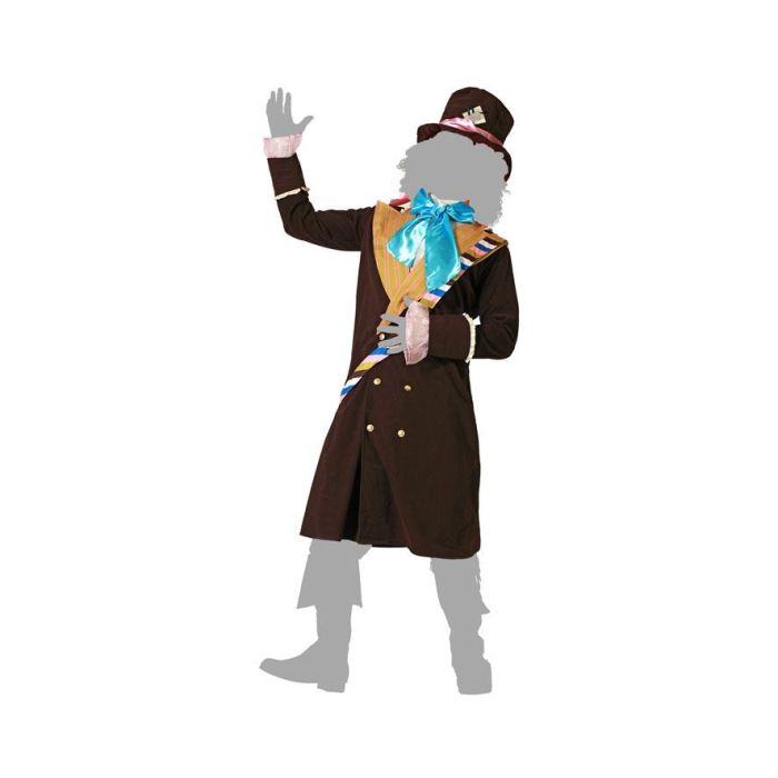 Disfraz Sombrerero Loco Marrón Hombre Adulto XL con Sombrero y Chaqueta temática Personajes de cuento 4 Disfraz Sombrerero Loco Marrón Hombre Adulto XL con Sombrero y Chaqueta temática Personajes de cuento 4